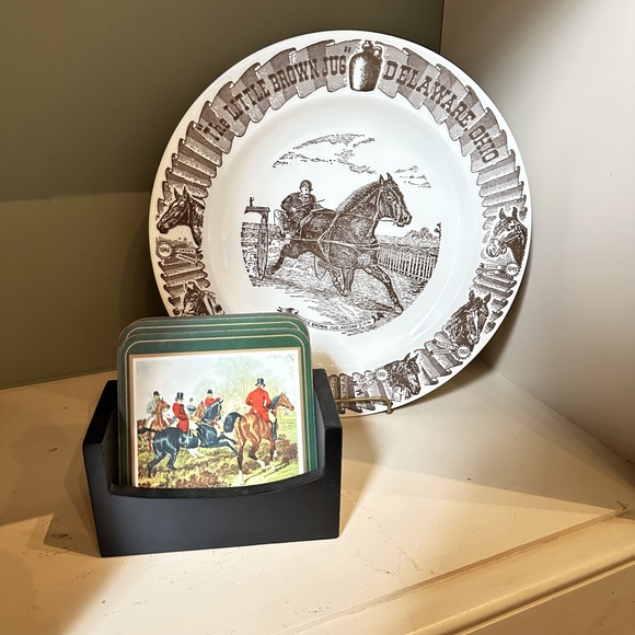 Little Brown Jug Other - Vintage Commemorative Collector Plate Little Brown Jug Horse Racing in Cream